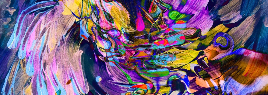 turbinio di flusso di colori ondeggiante,immagine dinamica di arte astratta con forme fluide astratte in movimento con sfumature di colore